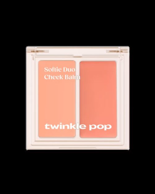 [02 Peach Mousse] Phấn Má Hồng 2 Màu Twinkle Pop Softy Duo Cheek Balm – CLIO