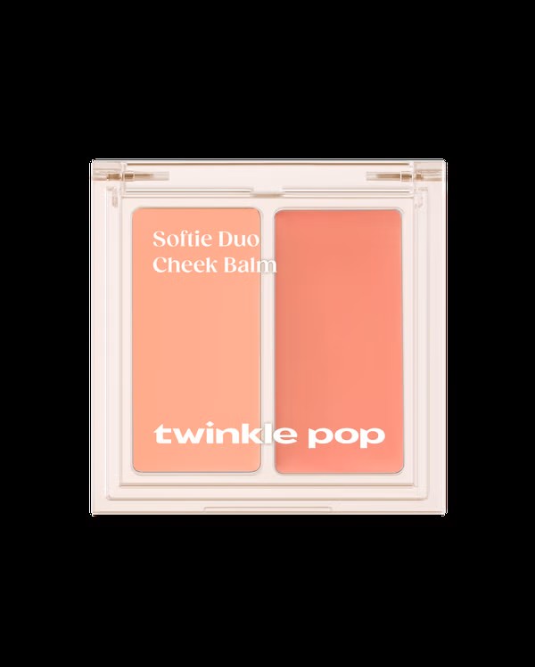 [02 Peach Mousse] Phấn Má Hồng 2 Màu Twinkle Pop Softy Duo Cheek Balm – CLIO