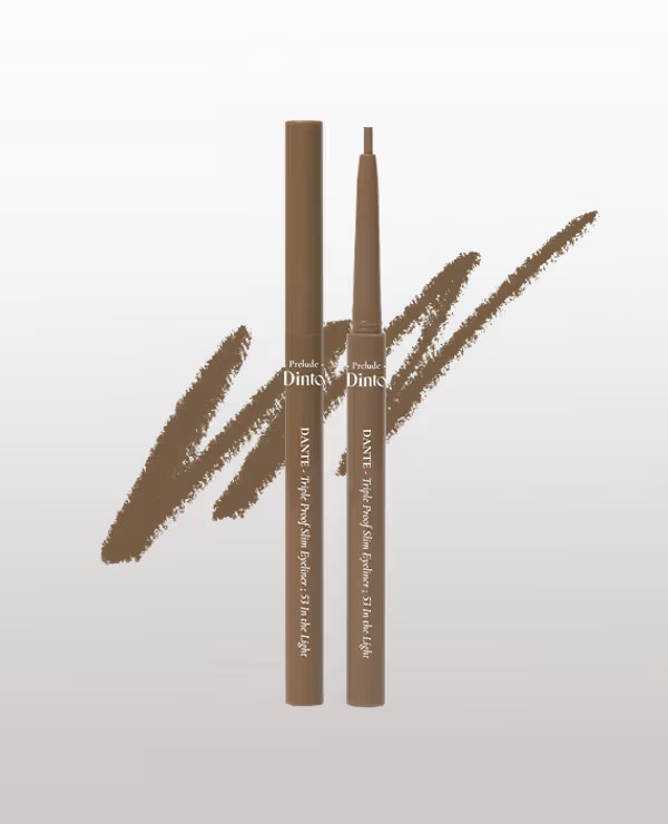 [53 In The Light] Kẻ Mắt Dinto Dante Triple Proof Slim Eyeliner – Nâu sáng tự nhiên